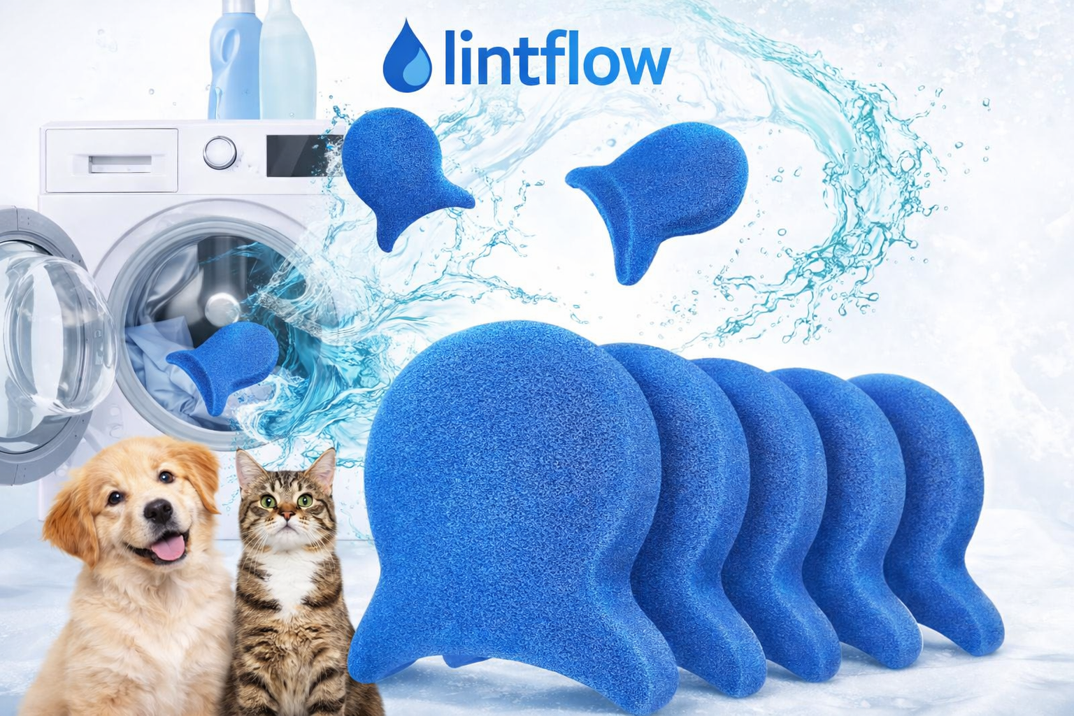 LintFlow™ Floating Laundry Lint Catcher